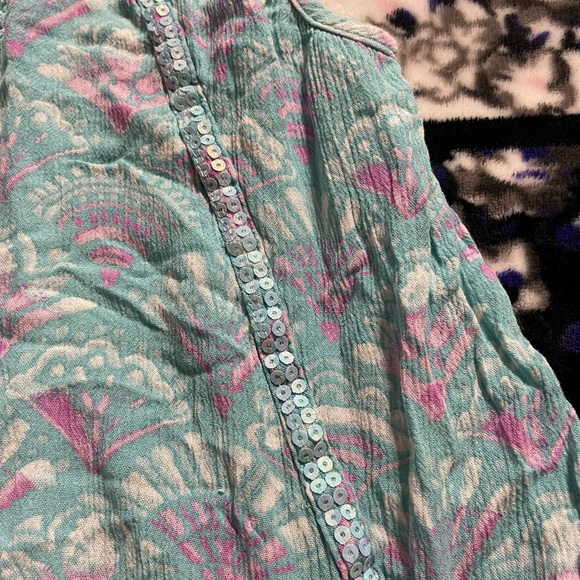 Justice Blue bling tank top - Picture 3 of 4